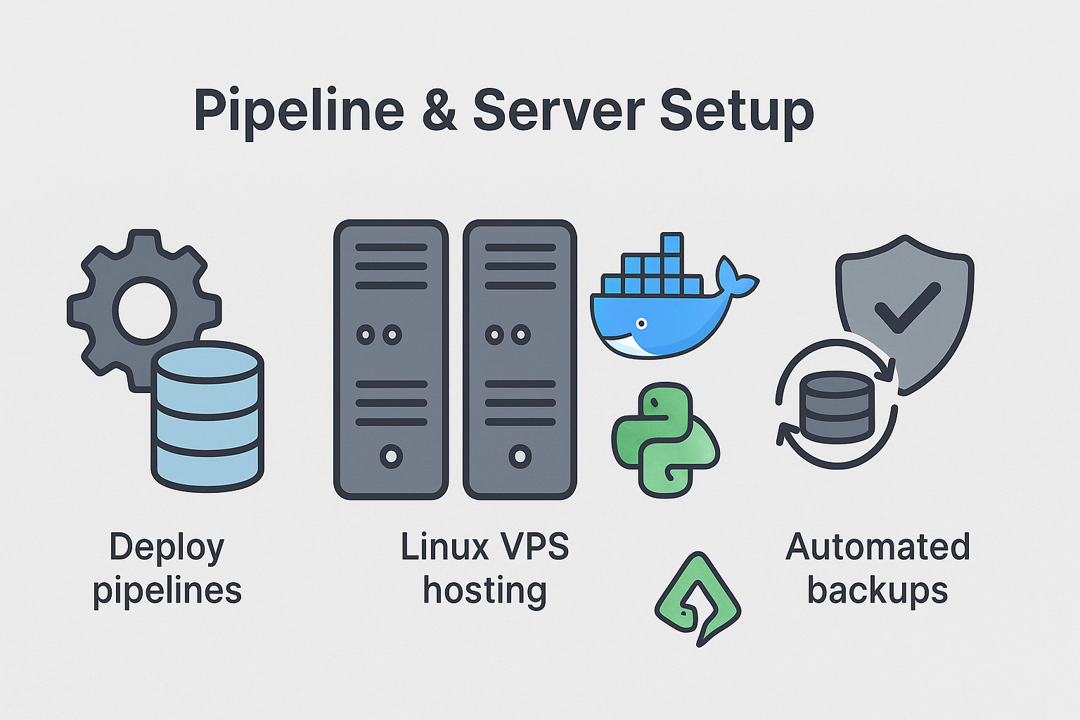 Server and pipeline diagram